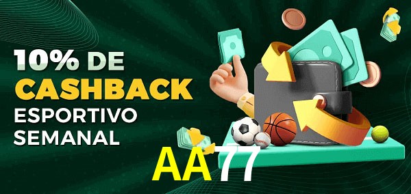 10% de bônus de cashback na AA77